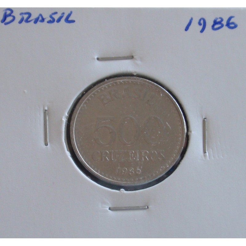 Brasil - 500 Cruzeiros - 1986
