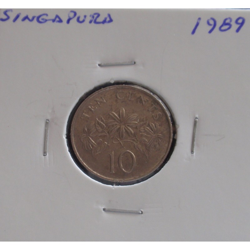 Singapura - 10 Cents - 1989