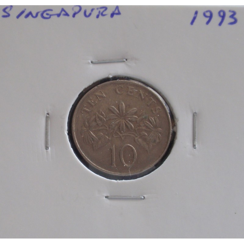 Singapura - 10 Cents - 1993