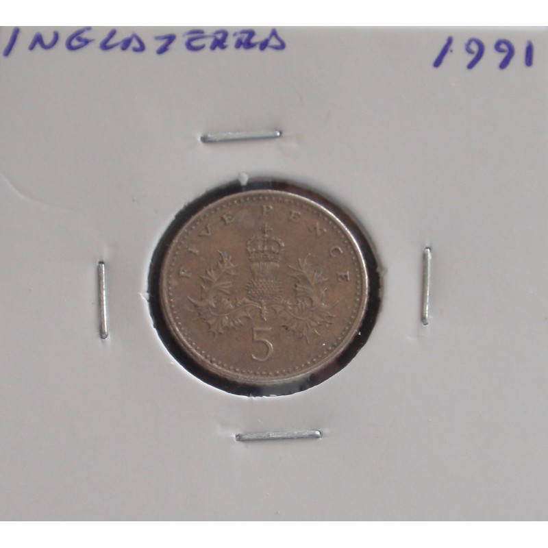 Inglaterra - 5 Pence - 1991