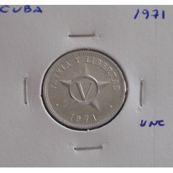 Cuba - V Centavos - 1971 - Unc
