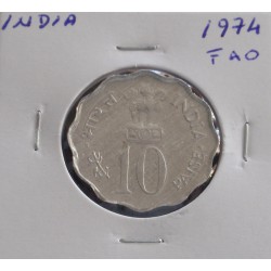 India - 10 Paisa - 1974 -  FAO