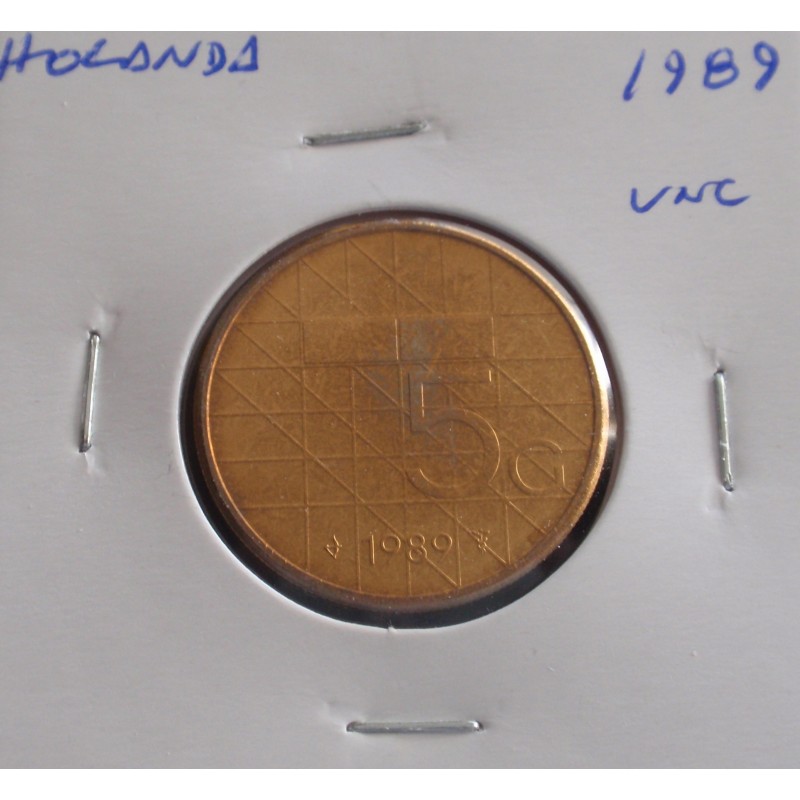 Holanda - 5 Gulden - 1989 - Unc