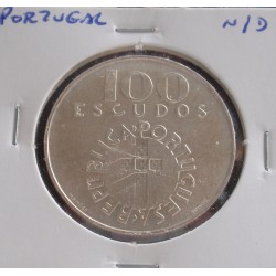 Portugal - 100 Escudos - N/D(1977) - 25 de Abril 1974 - Prata