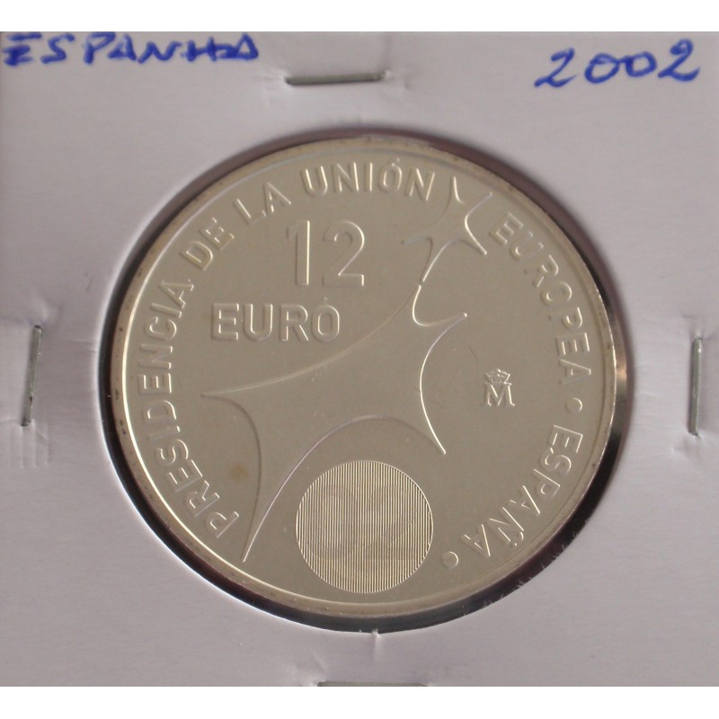 Espanha - 12 Euro - 2002 - Prata