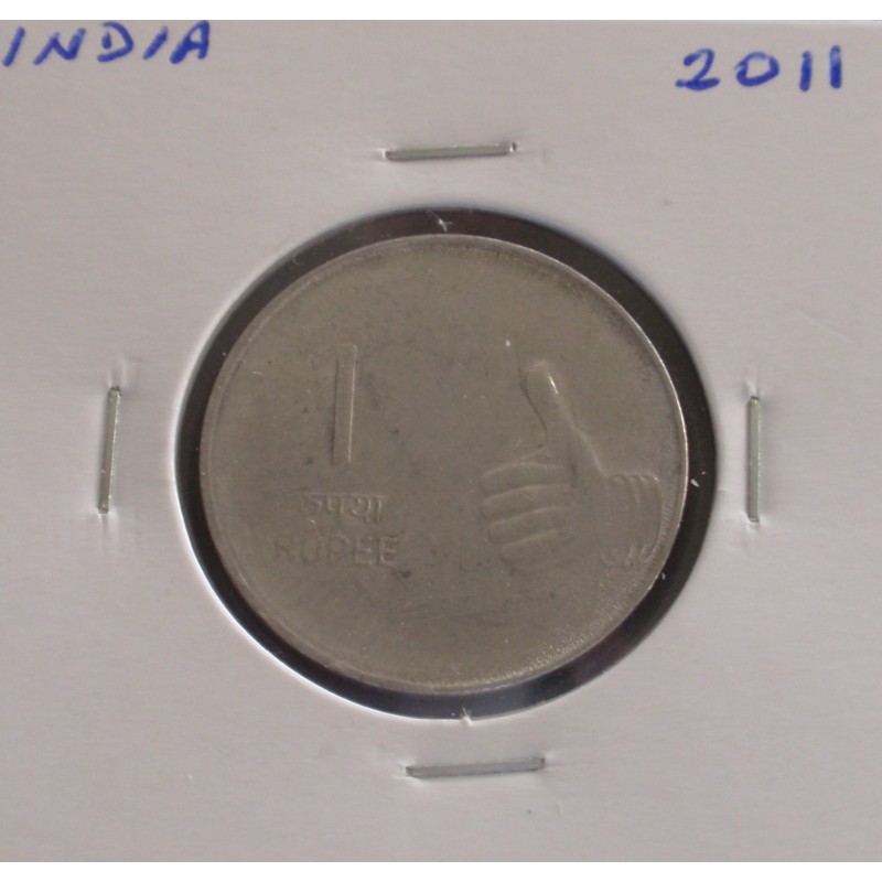 India - 1 Rupee - 2011