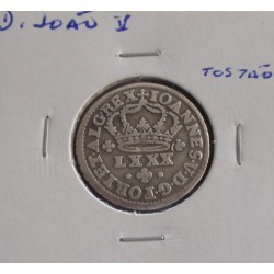 D. João V - Tostão - N/D ( 1706-1750 ) - A. G.59.01 - Prata