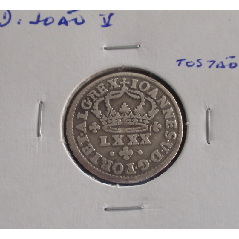 D. João V - Tostão - N/D ( 1706-1750 ) - A. G.59.01 - Prata
