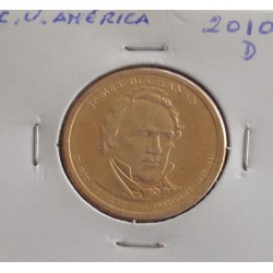 E. U. América - 1 Dollar - 2010 D - James Buchanan