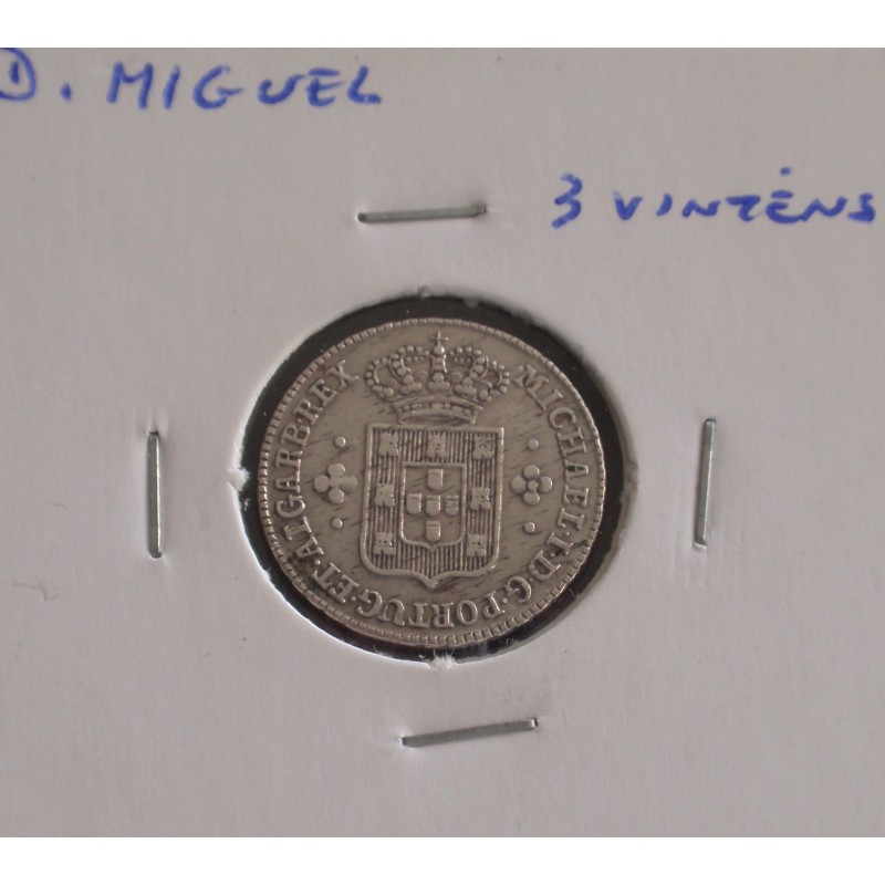 D. Miguel - 3 Vinténs - N/D ( 1828-1834 ) - Prata