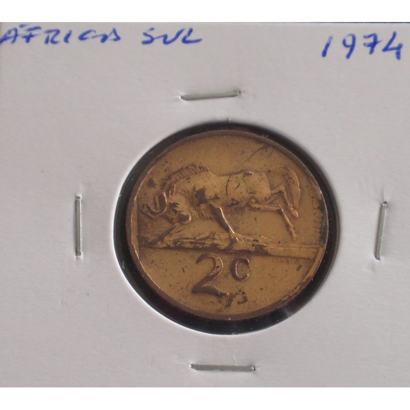 África do Sul - 2 Cents - 1974