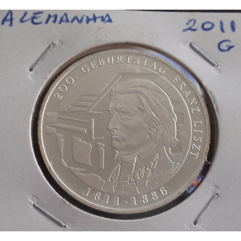 Alemanha - 10 Euro - 2011 G - Prata