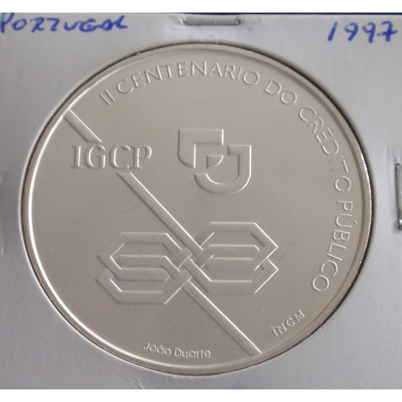 Portugal - 1000 Escudos - 1997 - Crédito Público - Prata