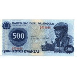 Angola - Nota - 500 Kwanzas - 14/08/1979 - Agostinho Neto