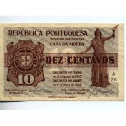 Portugal - Cédula - Casa da Moeda - 10 Centavos - 11/04/1925 