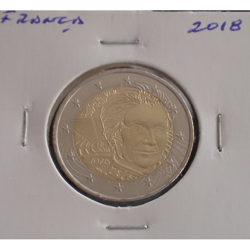 França - 2 Euro - 2018 - Simone Veil