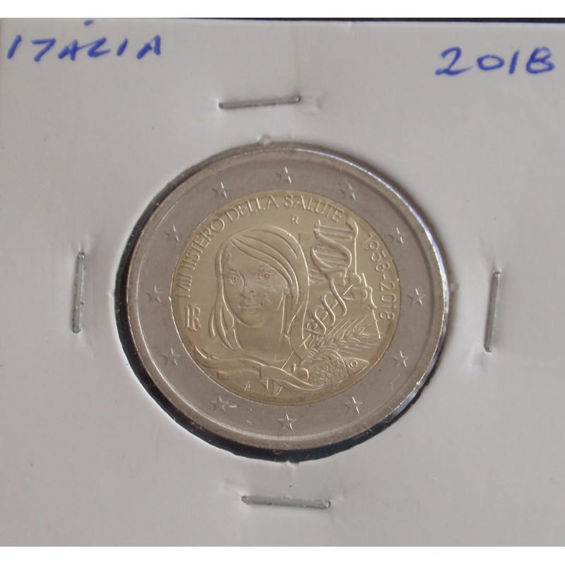Itália - 2 Euro - 2018 - Ministério da Saúde