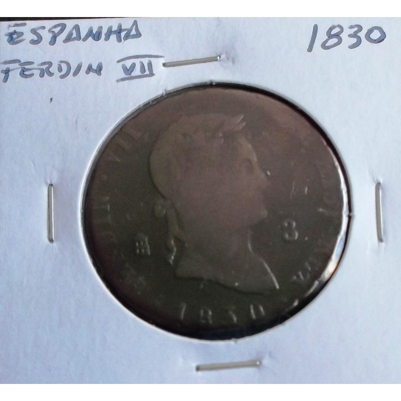 Espanha - Ferdinand VII - 8 Maravedis - 1830