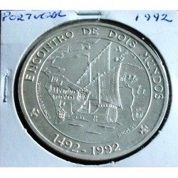 Portugal - 1000 Escudos - 1992 - Encontro De Dois Mundos - Prata