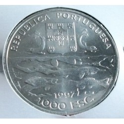 Portugal - 1000 escudos - 1997 - Cent. Exped. Oceanográficas - Prata