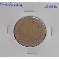 Colômbia - 500 Pesos - 2016