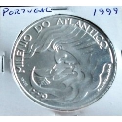 Portugal - 1000 Escudos - 1999 - Milénio Do Atlântico - Prata