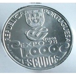 Portugal - 1000 Escudos - 1999 - Milénio Do Atlântico - Prata