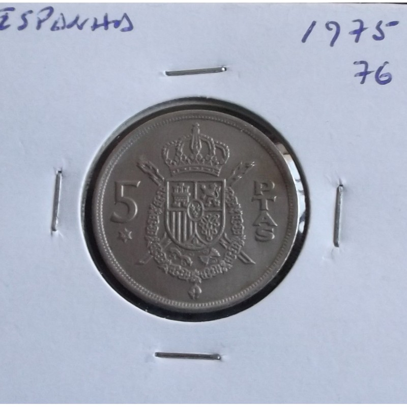 Espanha - 5 Pesetas - 1975-76