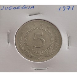 Jugoslávia - 5 Dinara - 1971