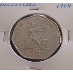Inglaterra - 50 New Pence -...