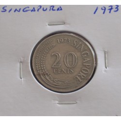 Singapura - 20 Cents - 1973