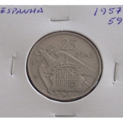 Espanha - 25 Pesetas - 1957-59