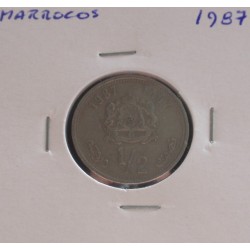 Marrocos - 1/2 Dirham - 1987