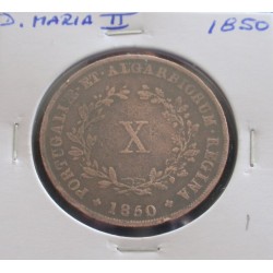 D. Maria II - X Réis - 1850