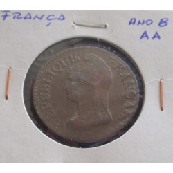 França - 5 Centimes - Ano 8 AA