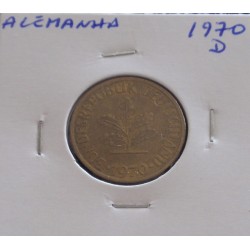 Alemanha - 10 Pfennig - 1970 D