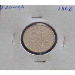 Franca - 1/2 Franc - 1968