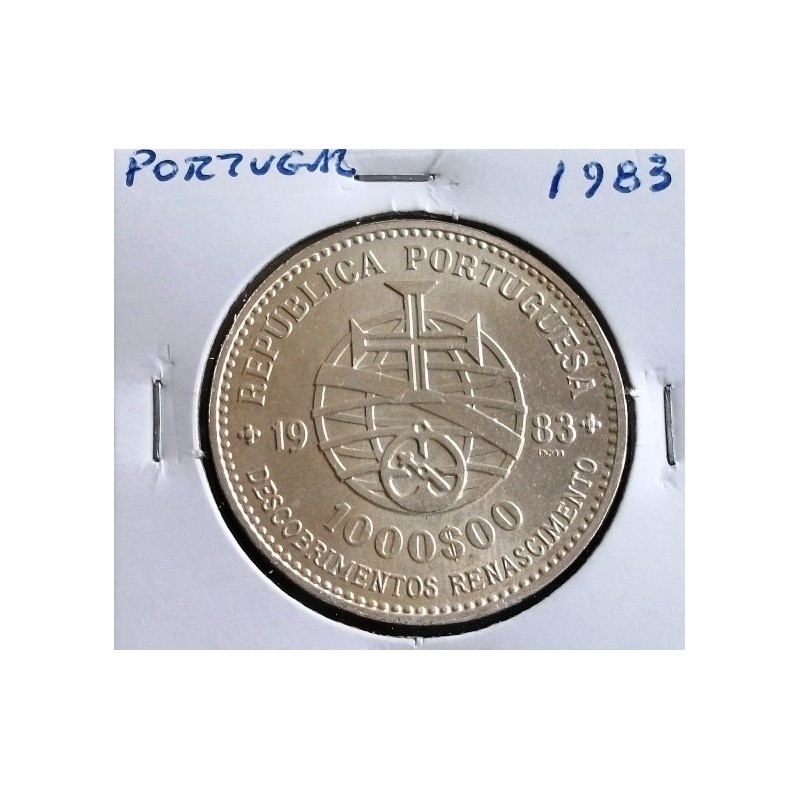Portugal - 1000 Escudos -1983 - XVII Exposição - Prata