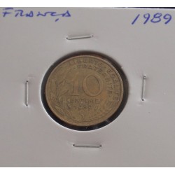 França - 10 Centimes - 1989