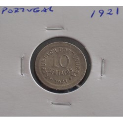 Portugal - 10 Centavos - 1921