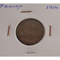 França - 2 Centimes - 1914