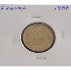 França - 10 Centimes - 1987