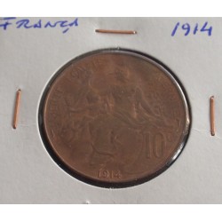França - 10 Centimes - 1914