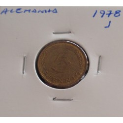 Alemanha - 5 Pfennig - 1978 J