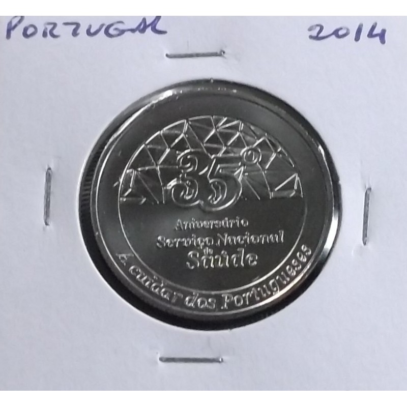 Portugal - 2.50 Euro - 2014 - 35º Aniv. Serviço Nacional Saúde