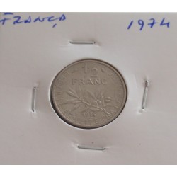 França - 1/2 Franc - 1974