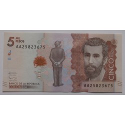 Colômbia - 5000 Pesos  -...