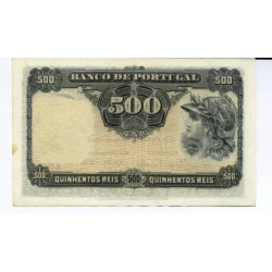 Portugal - Nota - 500 Réis - 27/12 1904 (c/ Républica)
