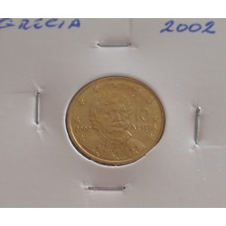 Grécia - 10 Centimos - 2002
