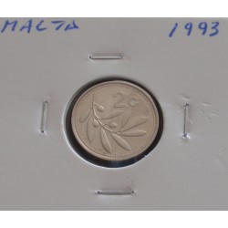 Malta - 2 Cents - 1993
